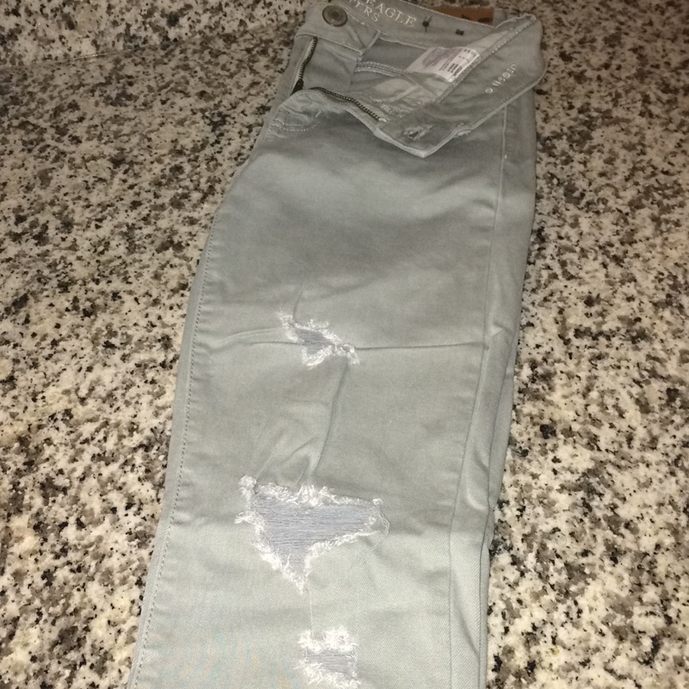 Mint/pale green jegging
